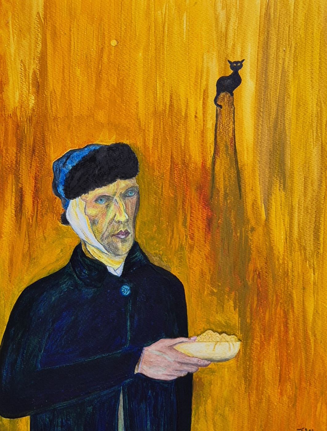 Van Gogh Eating Ramen